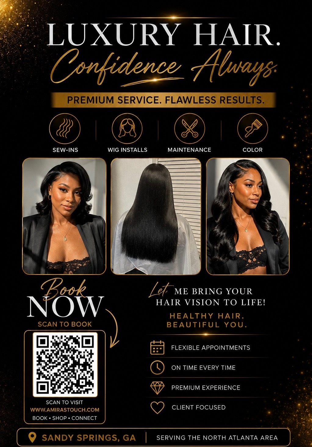 Amira's Touch Hair Services — weaves, bundles, color & cut
